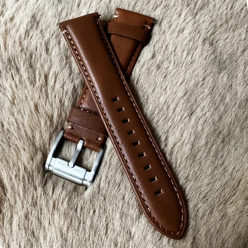 Fossil 22mm Brown Leather Strap – Classic & Elegant Watch Band